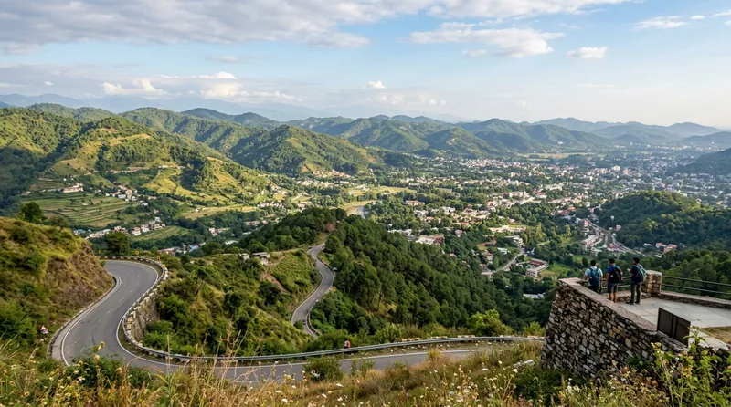 Scenic Valley View of Dehradun Foothills