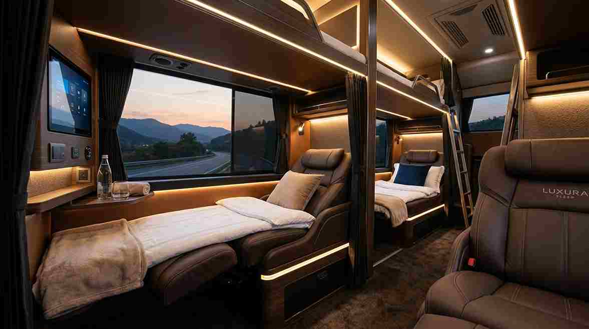 BharatBenz AC Sleeper Cabin Berths